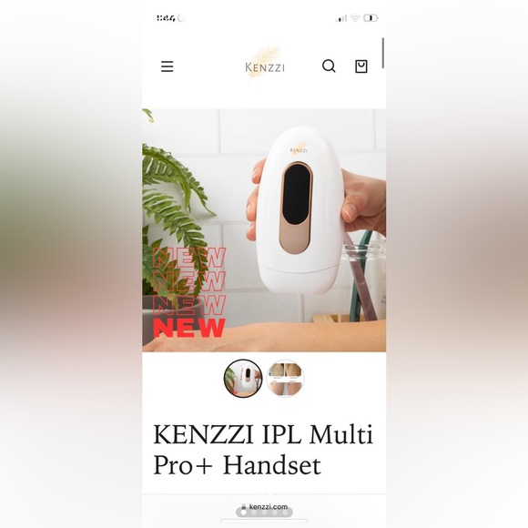 Kenzzi Hair Removal Handset (with attachments for acne and dark spots)